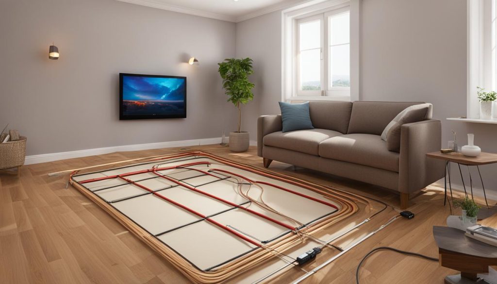 underfloor heating installation